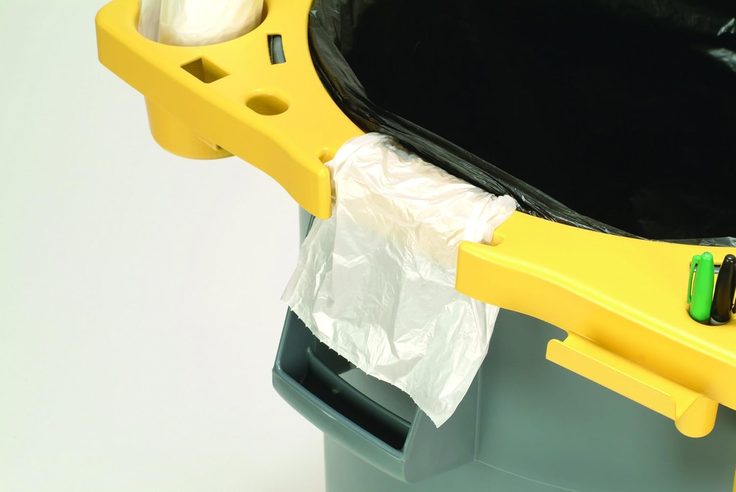 Rubbermaid Commercial Brute Trash Can Caddy and Supply Organizer Storage for 44-Gallon Garbage Bins