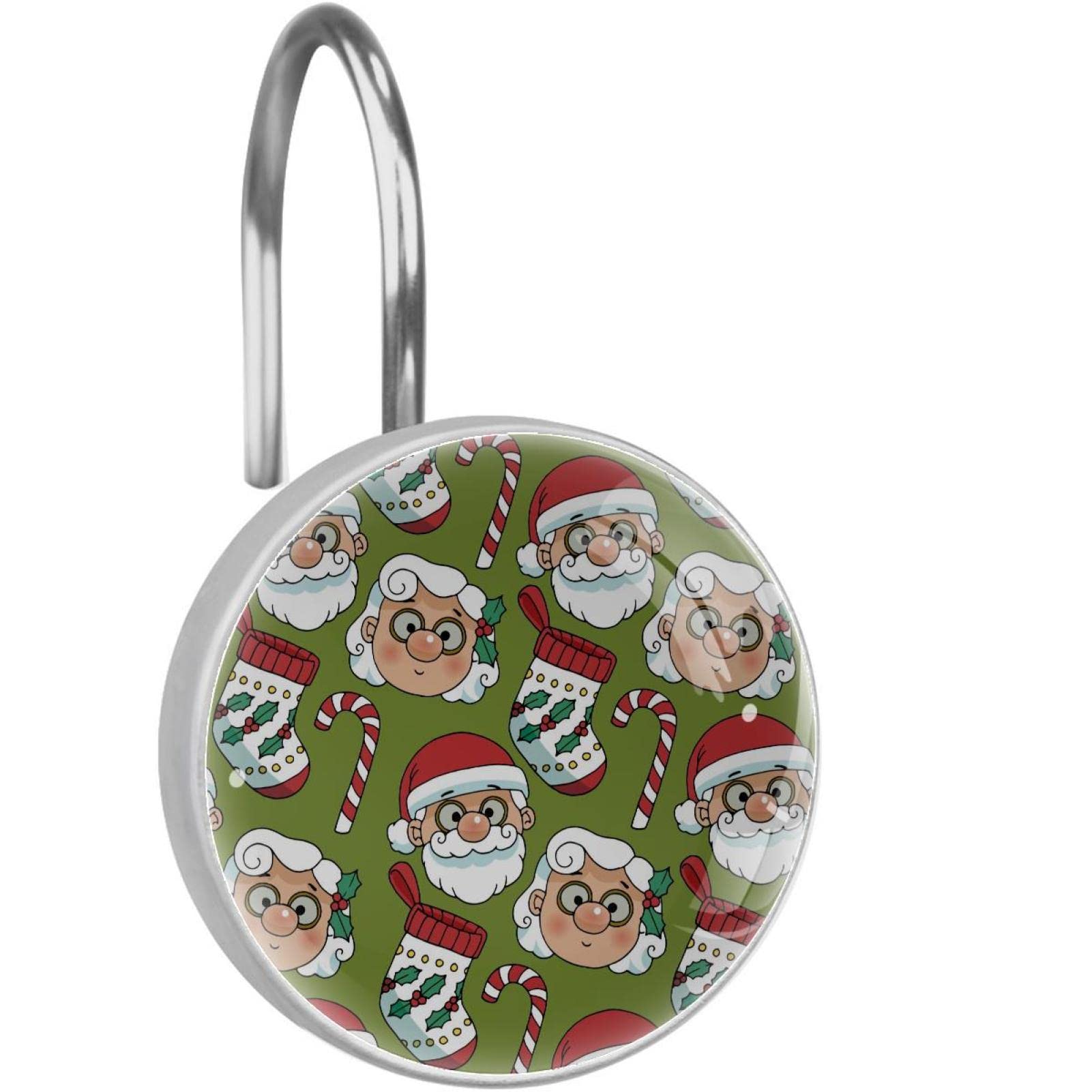 Crochets de rideau de douche inox pour sublimer votre décoration festive de Noël