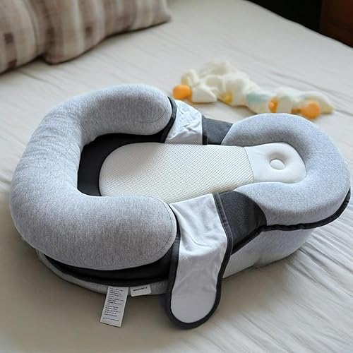 Miniatura 3 de Almohada para tumbona para bebé, cojín de apoyo para bebés, almohada de lactancia materna de reflujo, alimentación con biberón, tiempo boca abajo