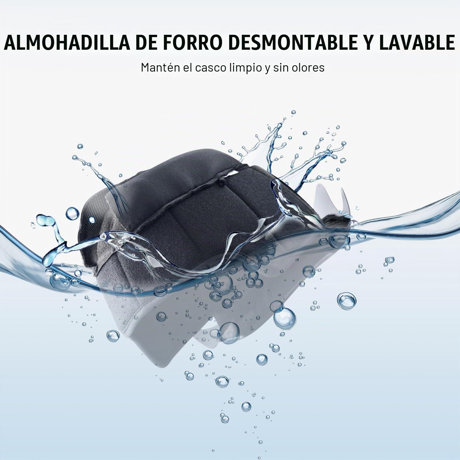 VEVOR Casco de Motocicleta, sin Máscara, ABS y de Alta Densidad con Ranura para Bluetooth y Lentes Intercambiables, Cómodo Casco de Motocross, Apto para Jóvenes y Adultos, Talla L, 59-60 cm