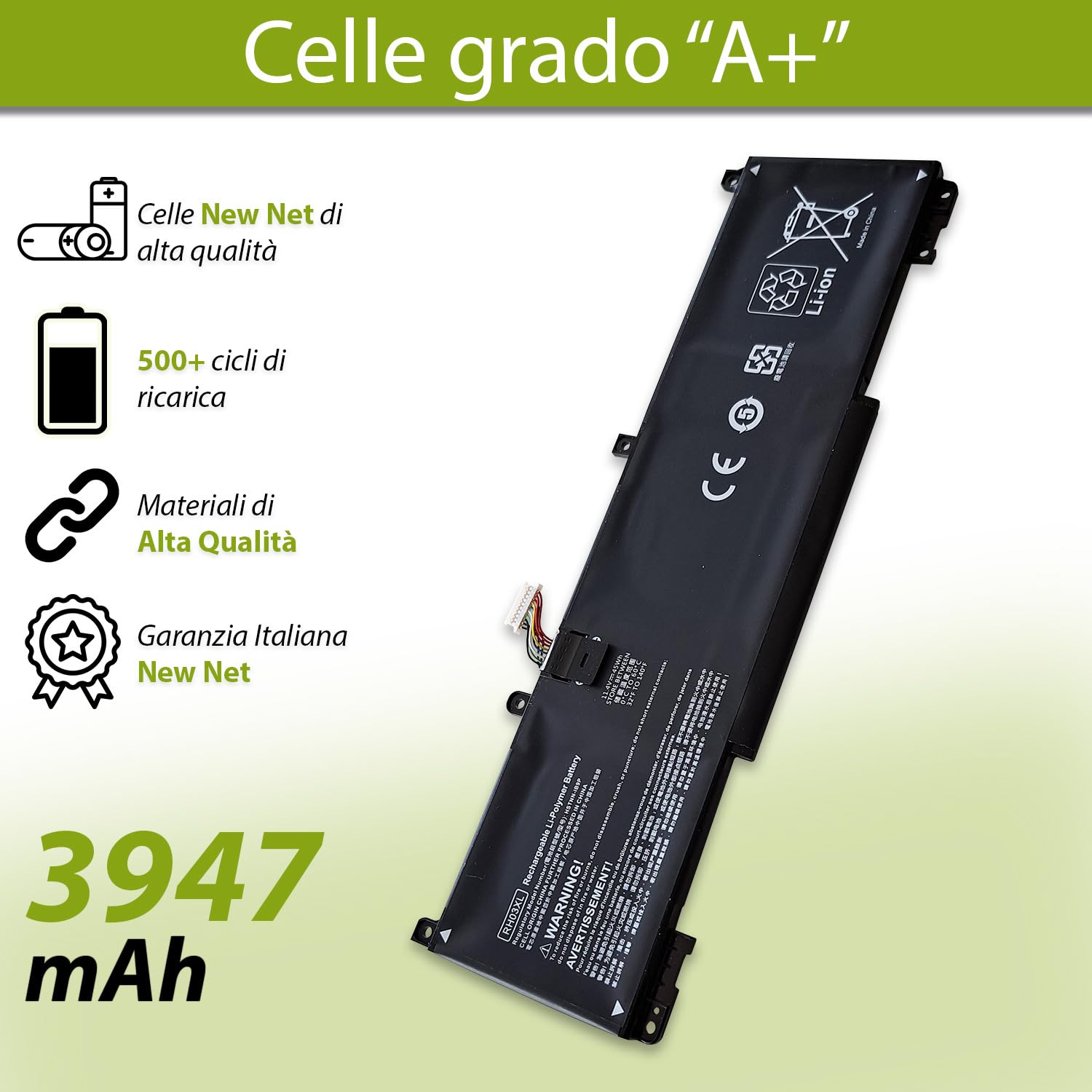 New Net 5200mAh Laptop Battery Compatible with HP 7FO984 HSTNN-Q39C BP