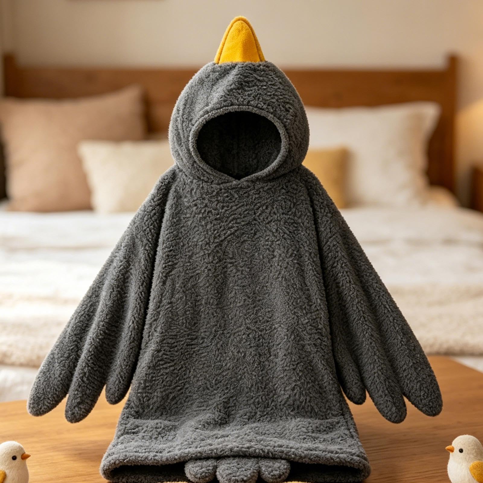 Anatra Felpa con Cappuccio Pigiama Tuta Goose Coperta Indossabile Goose Sleeping Costume | Graziosa coperta con cappuccio per la stagione fredda, camera da letto, casa, campeggio