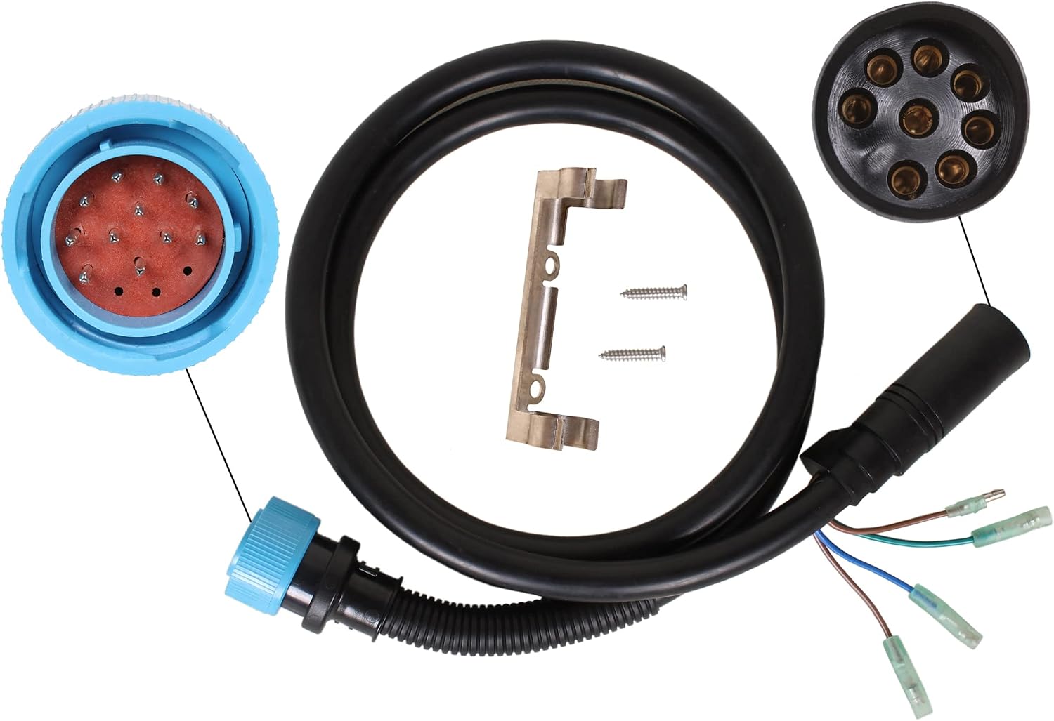 SouthMarine Boat Motor 84-896542T05 Ignition Wire Adapter Harness Assembly for Mercury Mariner Quicksilver Mercruiser Outboard Engine Remote Control Box, 8 Pins to 14 Pins, 5ft /1.52m
