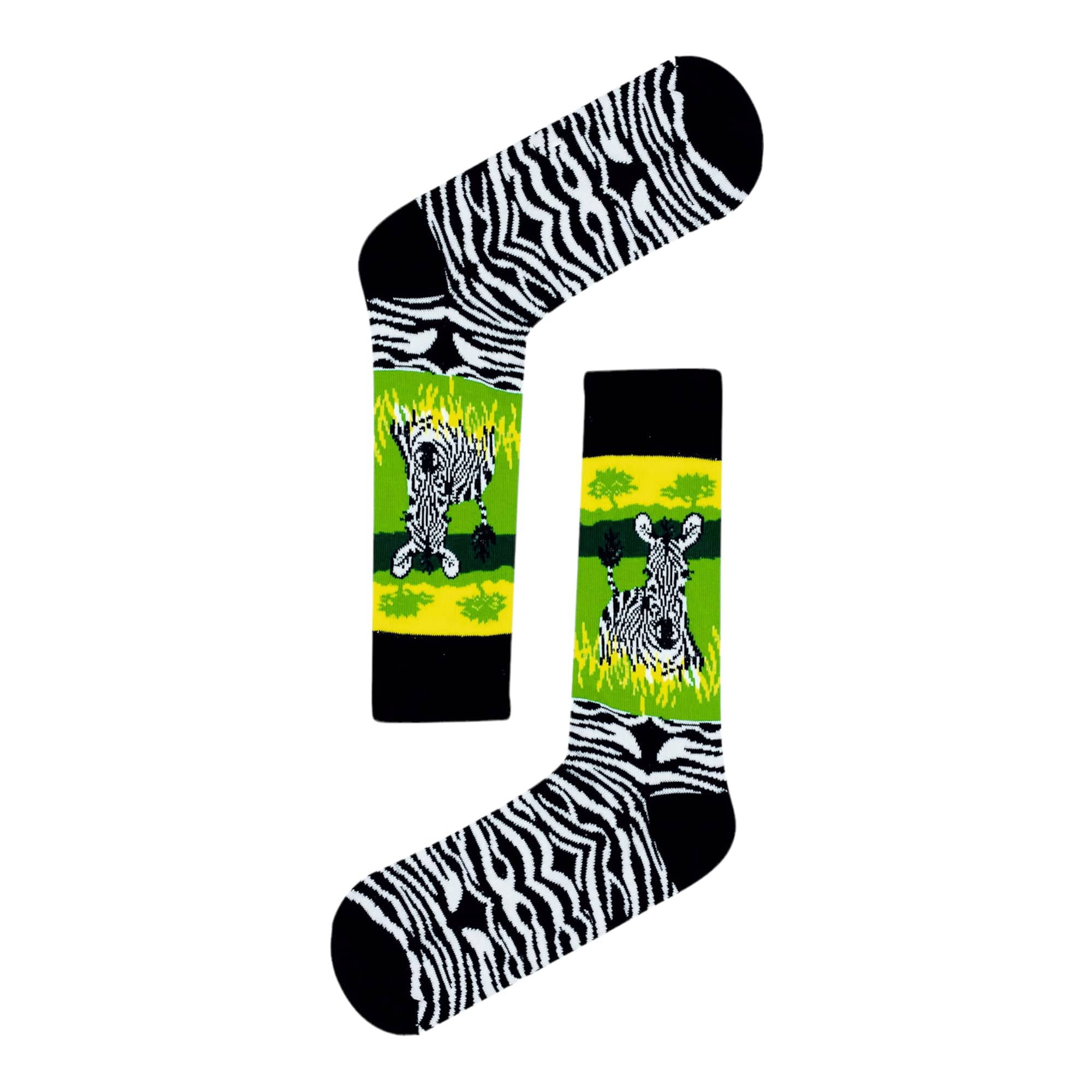 Zebra Pattern Fun Socks Novelty Funny Animal Gifts Unisex