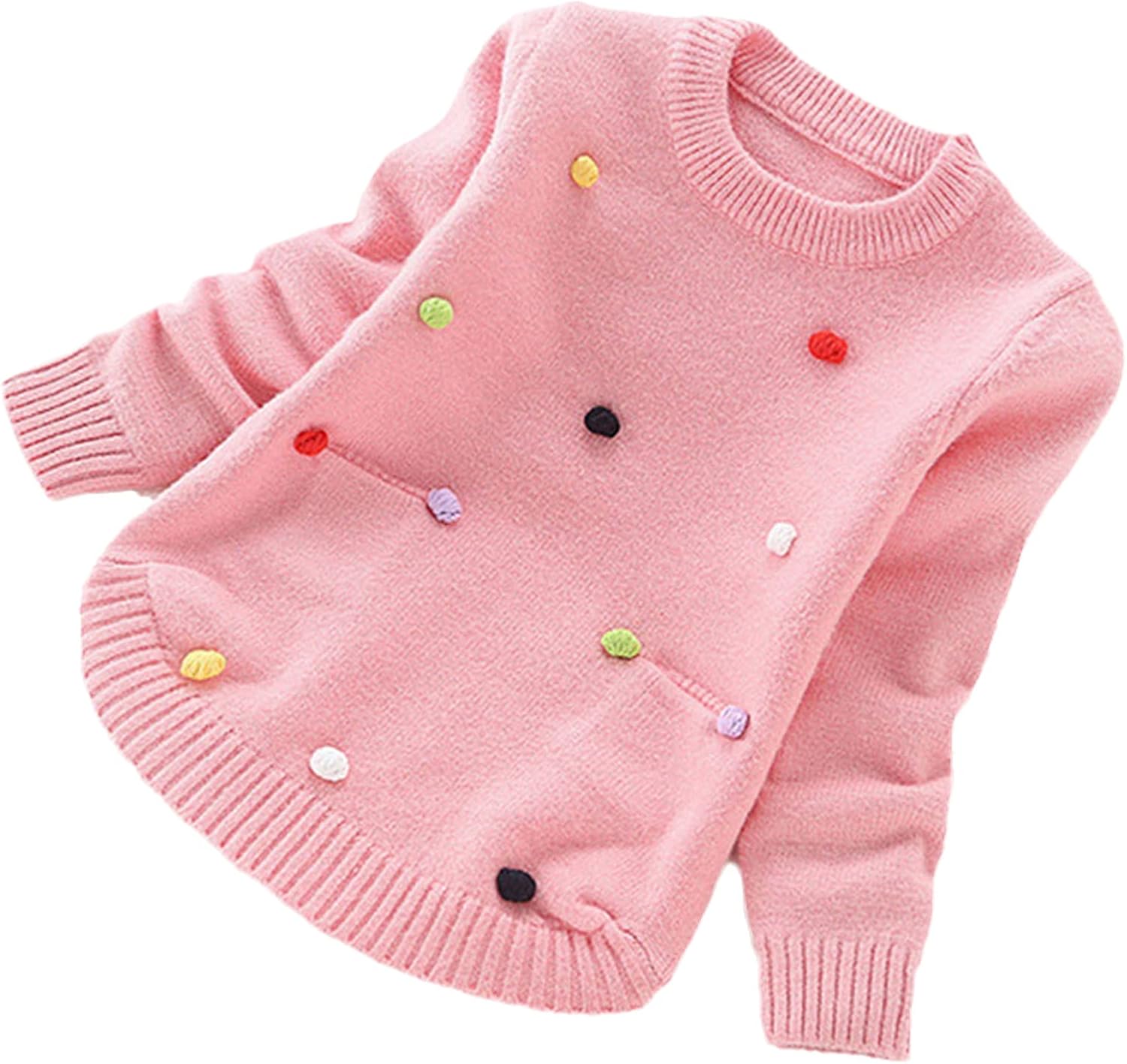 Big Girl Sweaters Winter Girl Sweaters Toddler Knitting Pullovers Top Korean Style Cardigans Warm Kids