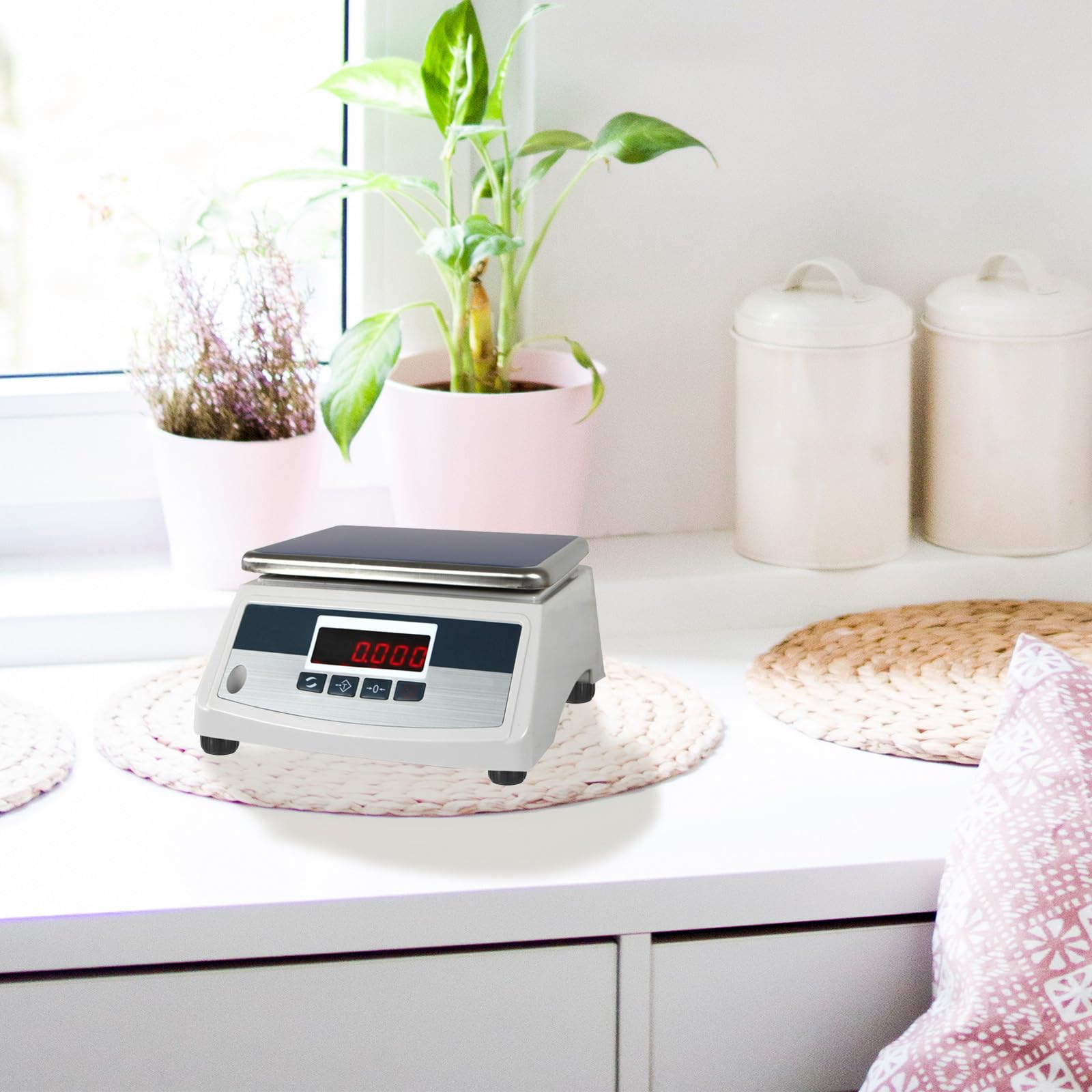 Piedini per Bilancia Elettronica 30kg M6 in Gomma e Ferro, Set da 4 Pezzi Funzione Antiscivolo e Assorbimento Urti, Accessori di Ricambio per Bilancia a Piattaforma per Uso
