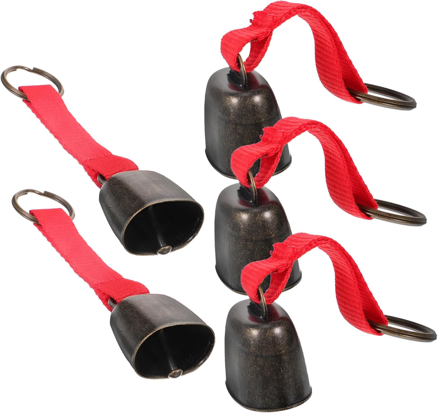 YARNOW 5Pcs Camping Bear Bell Lightweight Lost Pendant for Durable Cow Bells for Pets Cattle Vibrant for Hiking Climbing