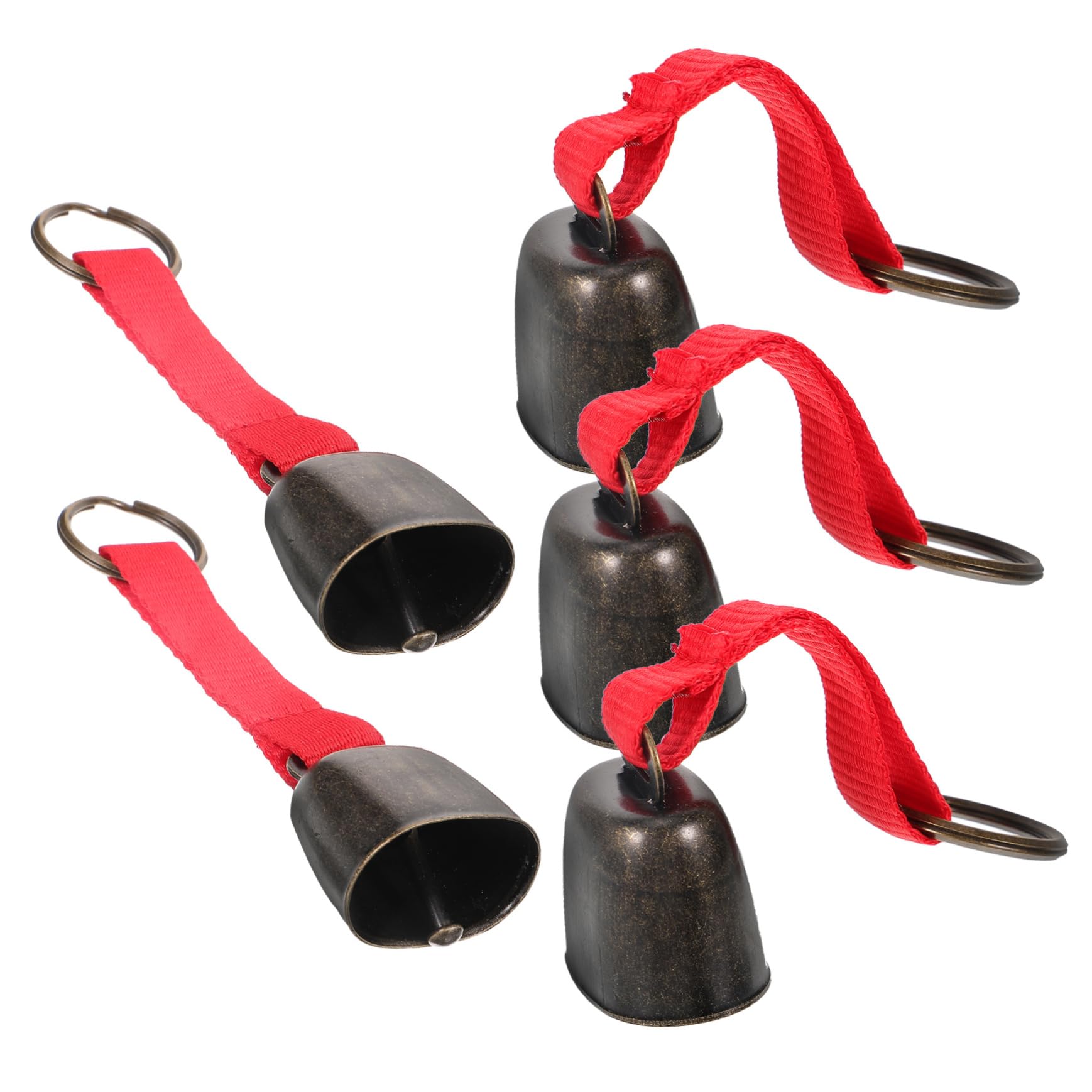 YARNOW 5Pcs Camping Bear Bell Lightweight Lost Pendant for Durable Cow Bells for Pets Cattle Vibrant for Hiking Climbing