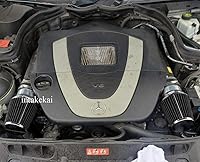Vista 1 de INTAKEKAI - Admisión de aire de alto rendimiento (compatible con modelos MERCEDES BENZ C300 3.0L V6 2008-2012) (NEGRO)