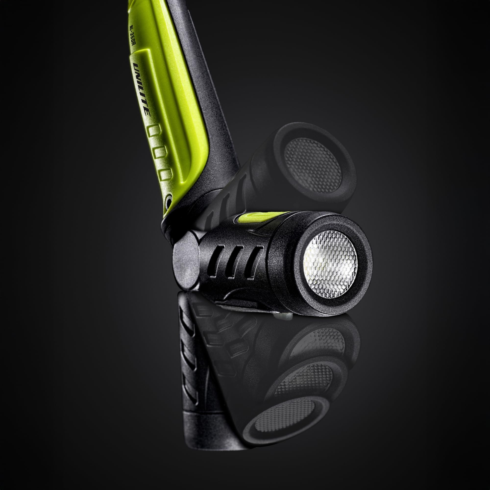 Unilite NL-350R Lampe tour de cou rechargeable par USB | 350 lumens | Grand angle de 120 degrés | 2 à 10 heures d'autonomie | Portée du faisceau de 45 m | IP54/IK07