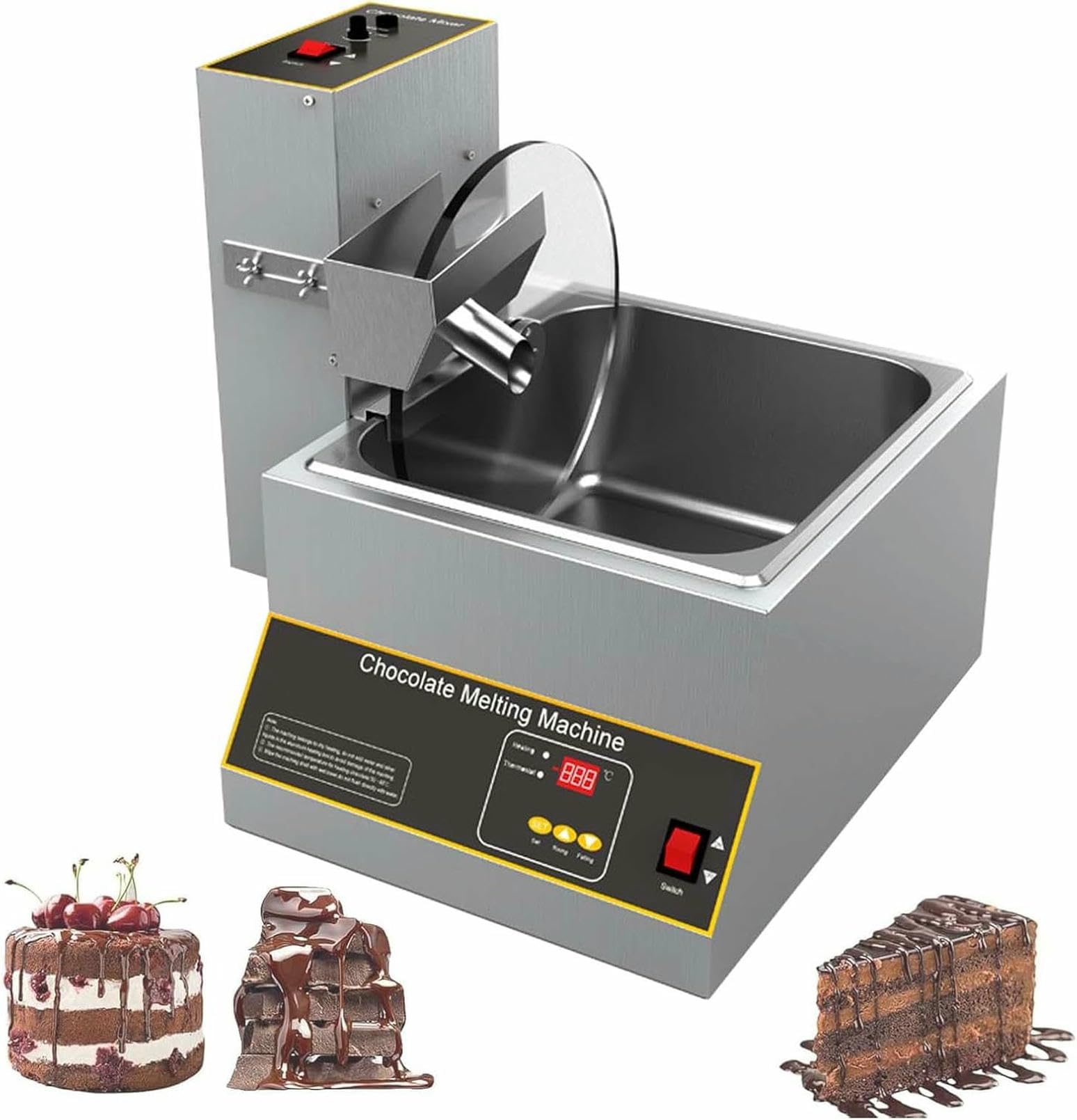 Maker del Mixer A Ruote al Cioccolato, con Forno A Fusione/Display Digitale, Fusioni Commerciali Che Versano/temperazione, per La Cake Shop