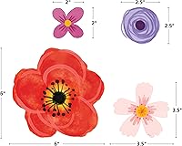 Vista 8 de Teacher Created Resources Acentos de flores silvestres - Tamaños surtidos (TCR6595)