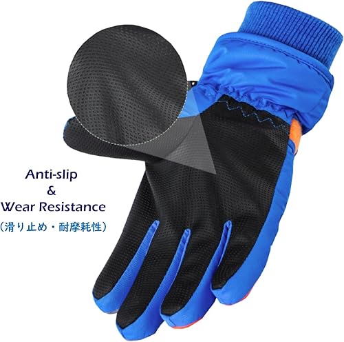 Miniatura 5 de TRIWONDER Guantes de esquí para niños y niñas, para invierno, para clima frío, resistente al viento, cálidos, para snowboard y deportes