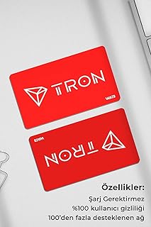 Wats Wallet Platinum Set Kripto Para Cüzdanı (Cold Wallet)-Tron Tasarımlı-(1 Metal-2 Yedek)