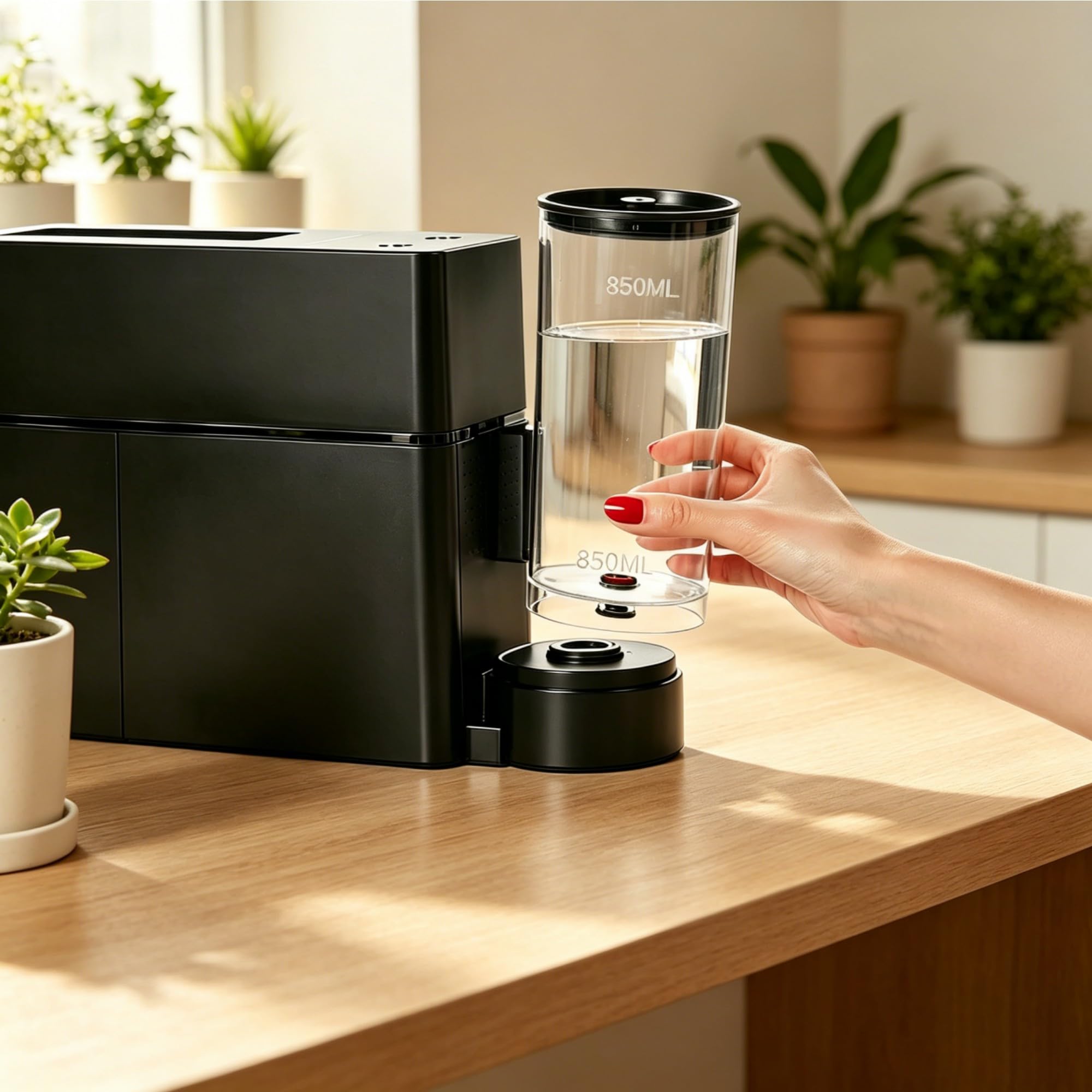 Machine à Café Capsules Pro 19 Bars, Cafetière Espresso Compacte, Température Personnalisée, Premier Café Toujours Chaud, Idéal Bureau et Commerce, Pré-infusion pour Arôme Intense, Noir