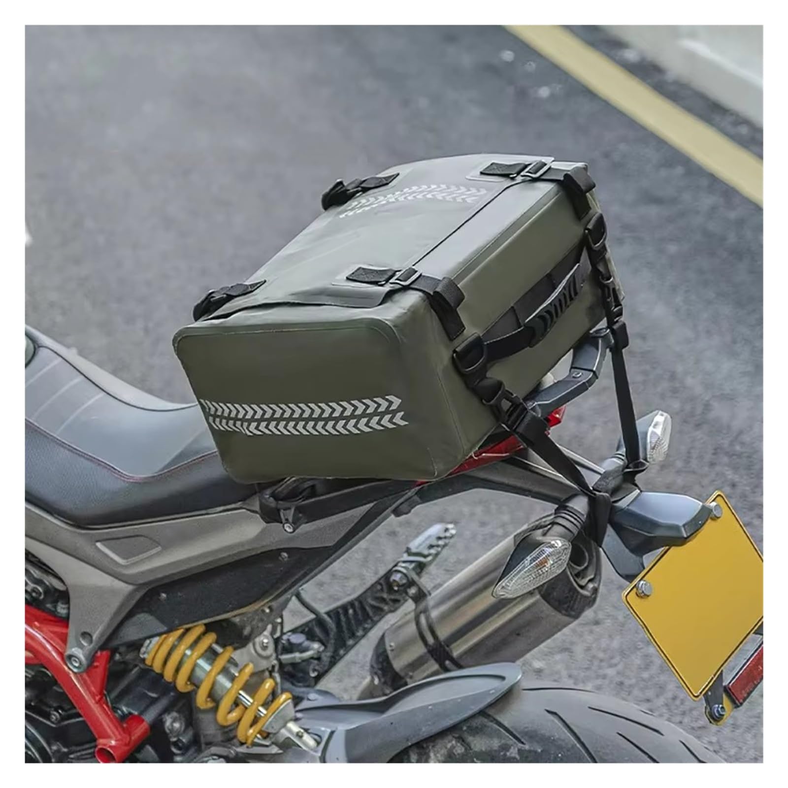 Borsa Laterale Per Moto Zaino Viaggio Per Moto Borse Posteriori Impermeabili Grande Capacità 30 Litri Borsa Multifunzionale Durevole Sella Per Lunga Distanza