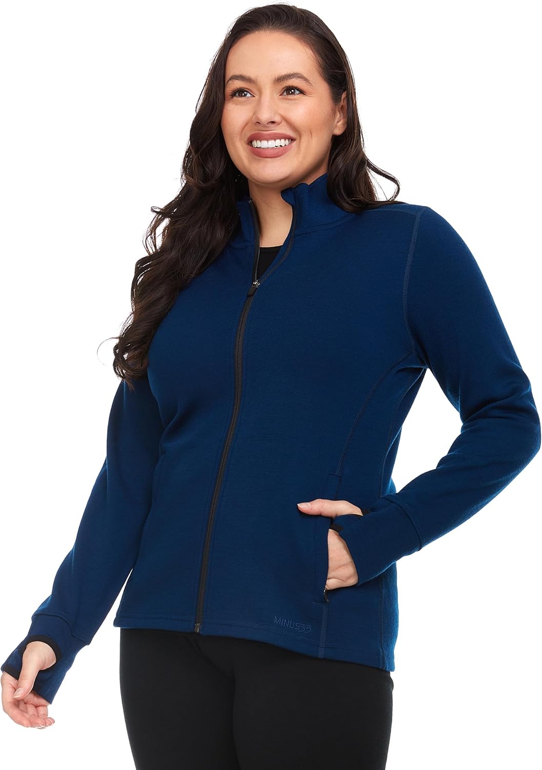 100% Merino Wool Full Zip - Women's Expedition Heavy Weight Zip Up Sweatshirt - Image 5