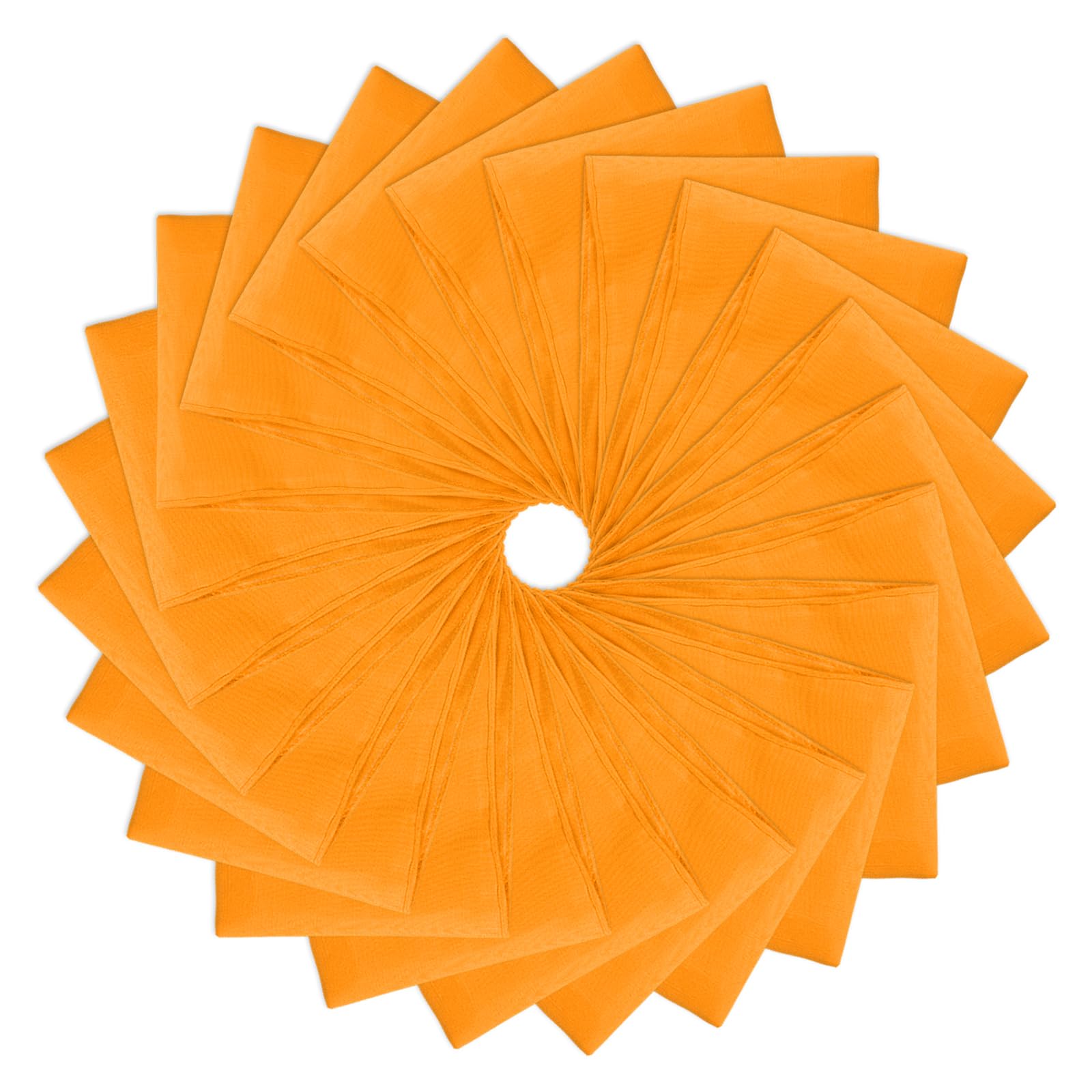 PATIKIL Bandane grandi in tinta unita, 53,3 x 53,3 cm, confezione da 24, bandane multifunzionali, per donne e uomini, giallo dorato