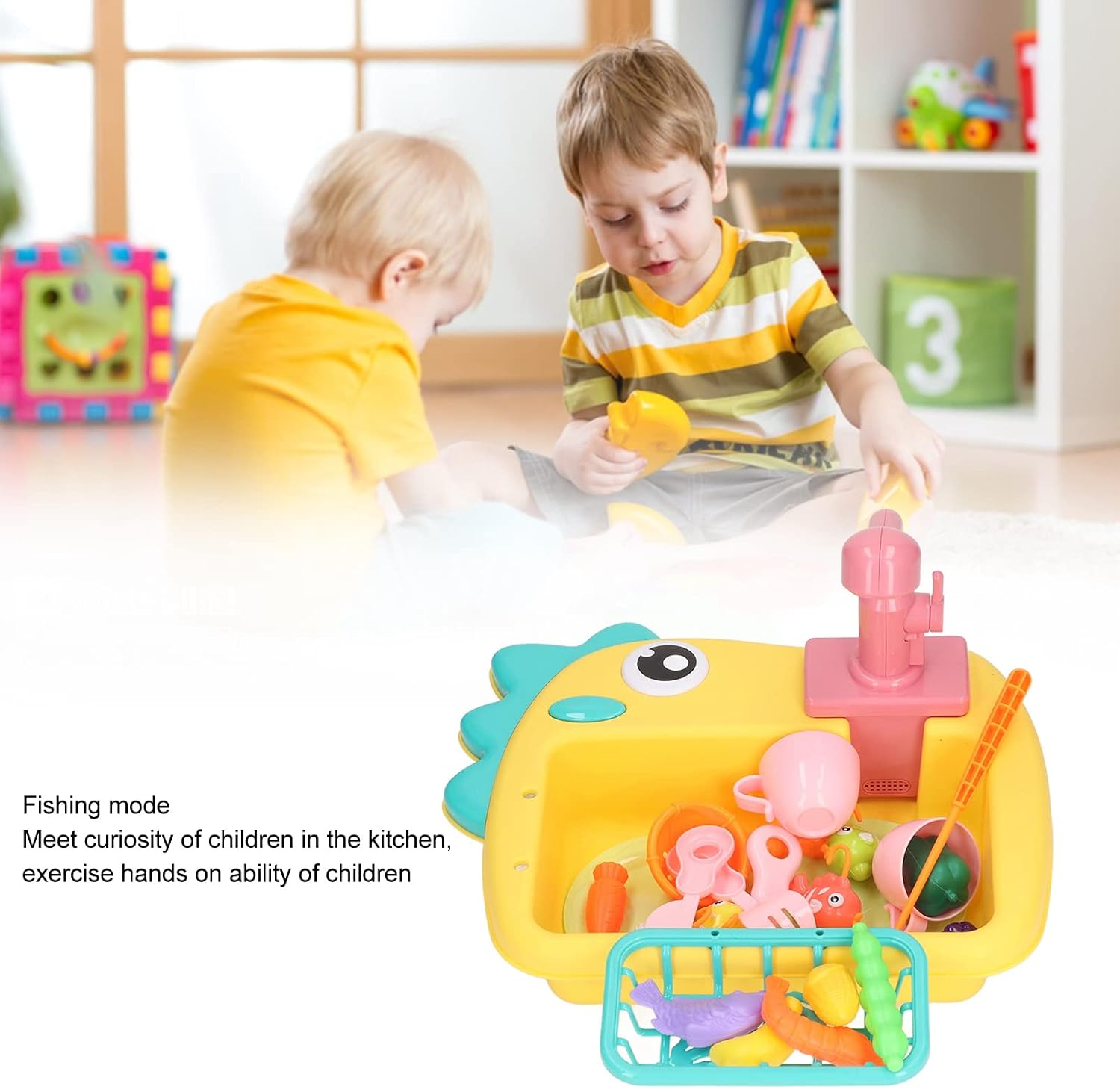 Educational pretend kitchen toy for children