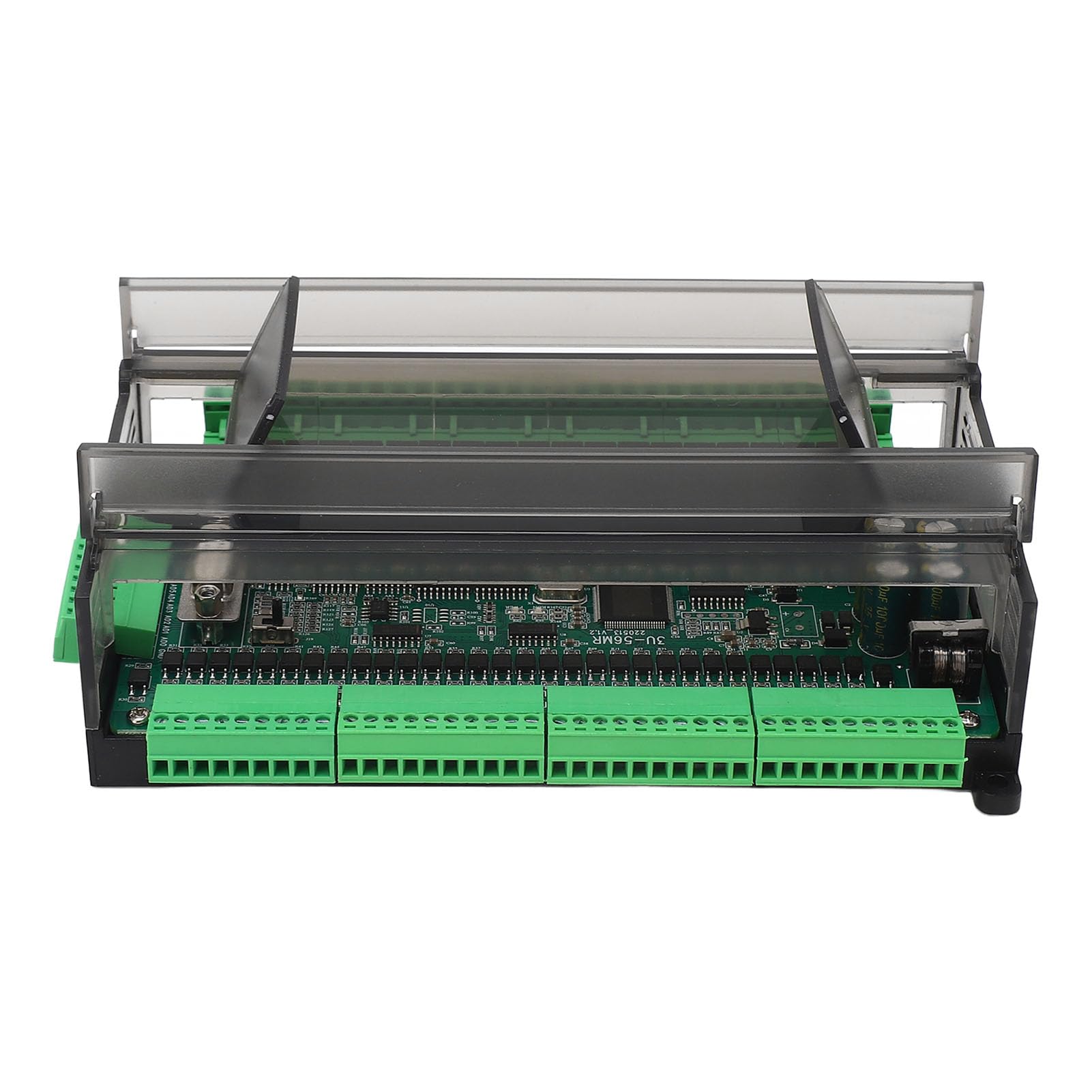 Programowalny Sterownik Logiczny, Płytka Sterująca PCB PLC DC 24 V 1 A 32 Wejścia 24 Wyjścia z 3AD 2DA 6-kierunkowy Licznik 60 tys. do Sterowania automatyką przemysłową i Integracji Paneli