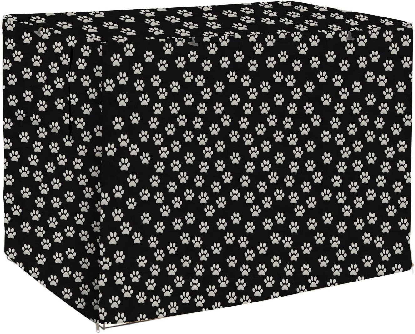 Morezi Dog Crate Cover Universal Fit for Wire Crates Cages, Polyester Durable Windproof Pet Kennel Cover Indoor Outdoor Protection -…