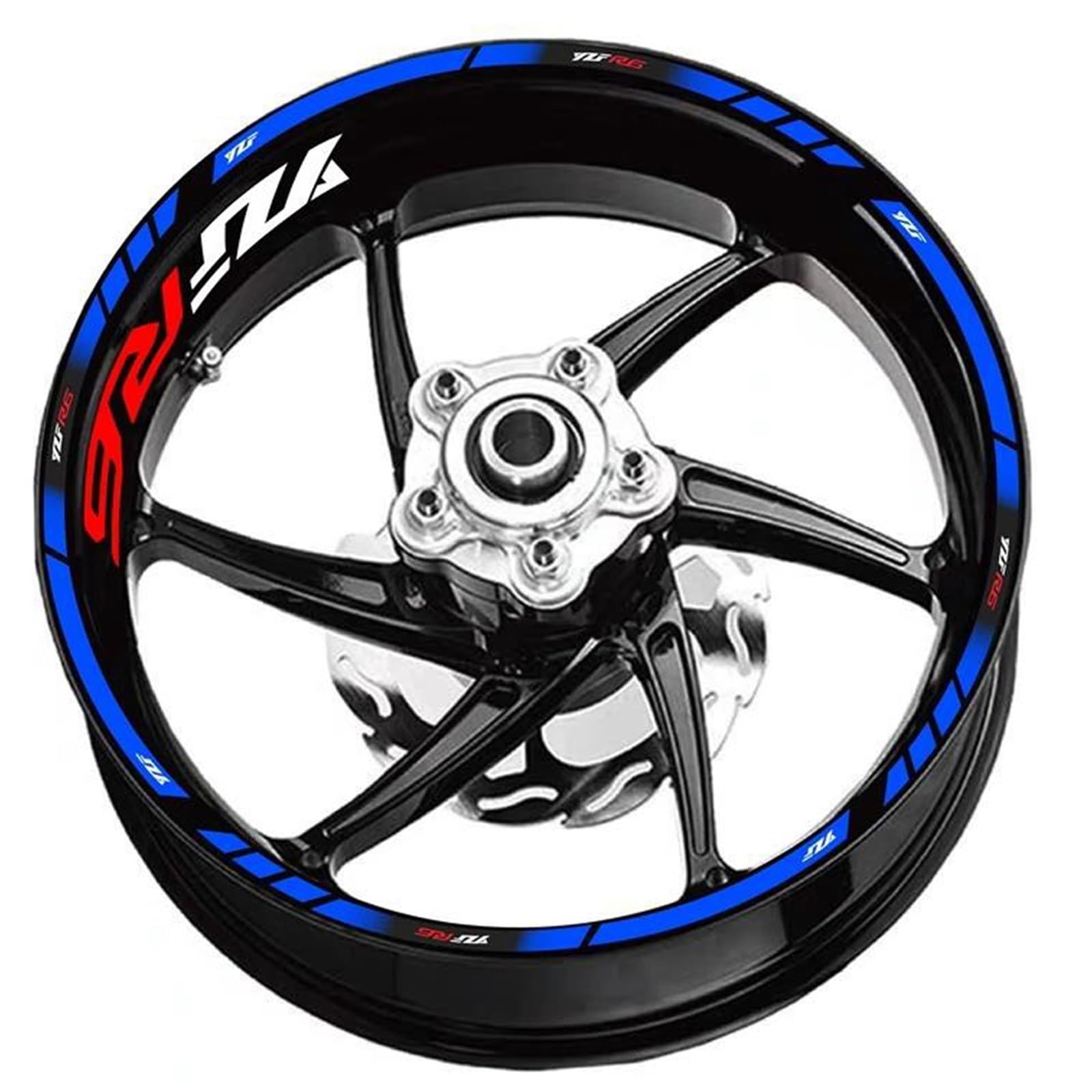 Sticker Part Rim Waterproof Reflective Sticker for Y-AMAHA YZF R6 Motorcycle 17 Inch Inner and Outer Wheel Hub Decal Decorative