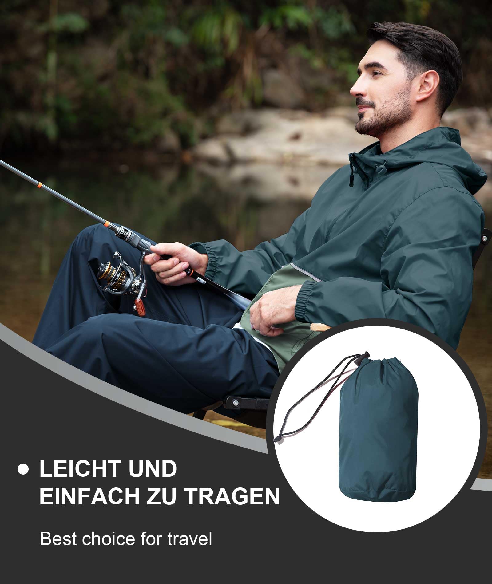 SPEEDRUN Chubasquero Impermeable Hombre Ligero Chaqueta Impermeable Hombres Moto Chubasquero Plegable Running Deportivo Poncho Lluvia Senderismo Shubasquero Bicicleta Sport Outdoor