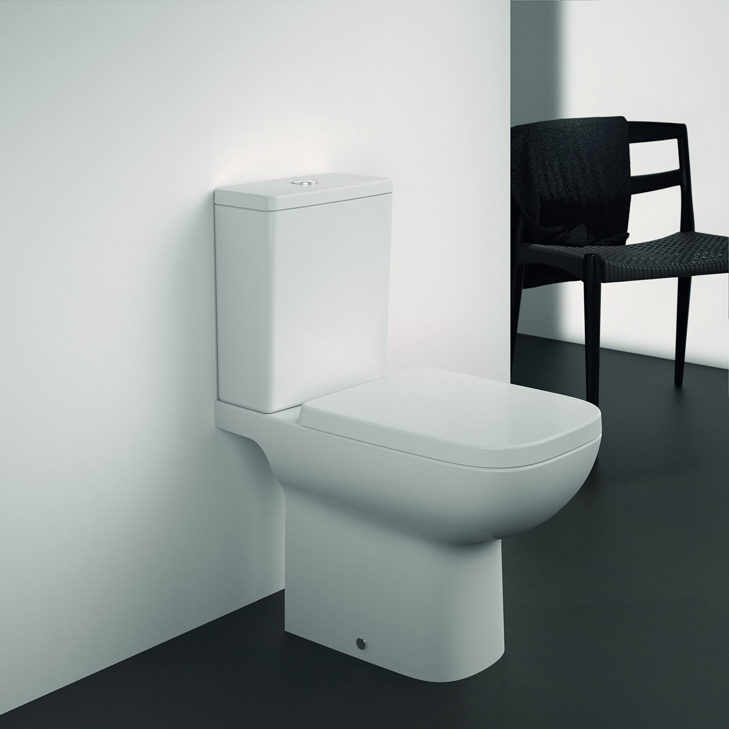 Ideal Standard - i.Life A Cassetta completa di batteria double flash (4,5/3 litri). Da abbinare alla vaso T452701 da ordinare separatamente, Bianco