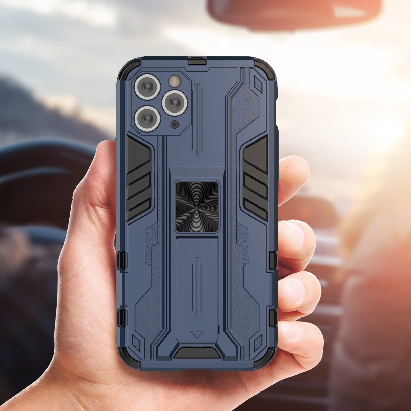 Funda para Xiaomi Redmi Note 15 Pro 5G, Carcasa Antigolpes con Soporte anular metálico, Case Protectora de Grado Militar, Azul — view 92