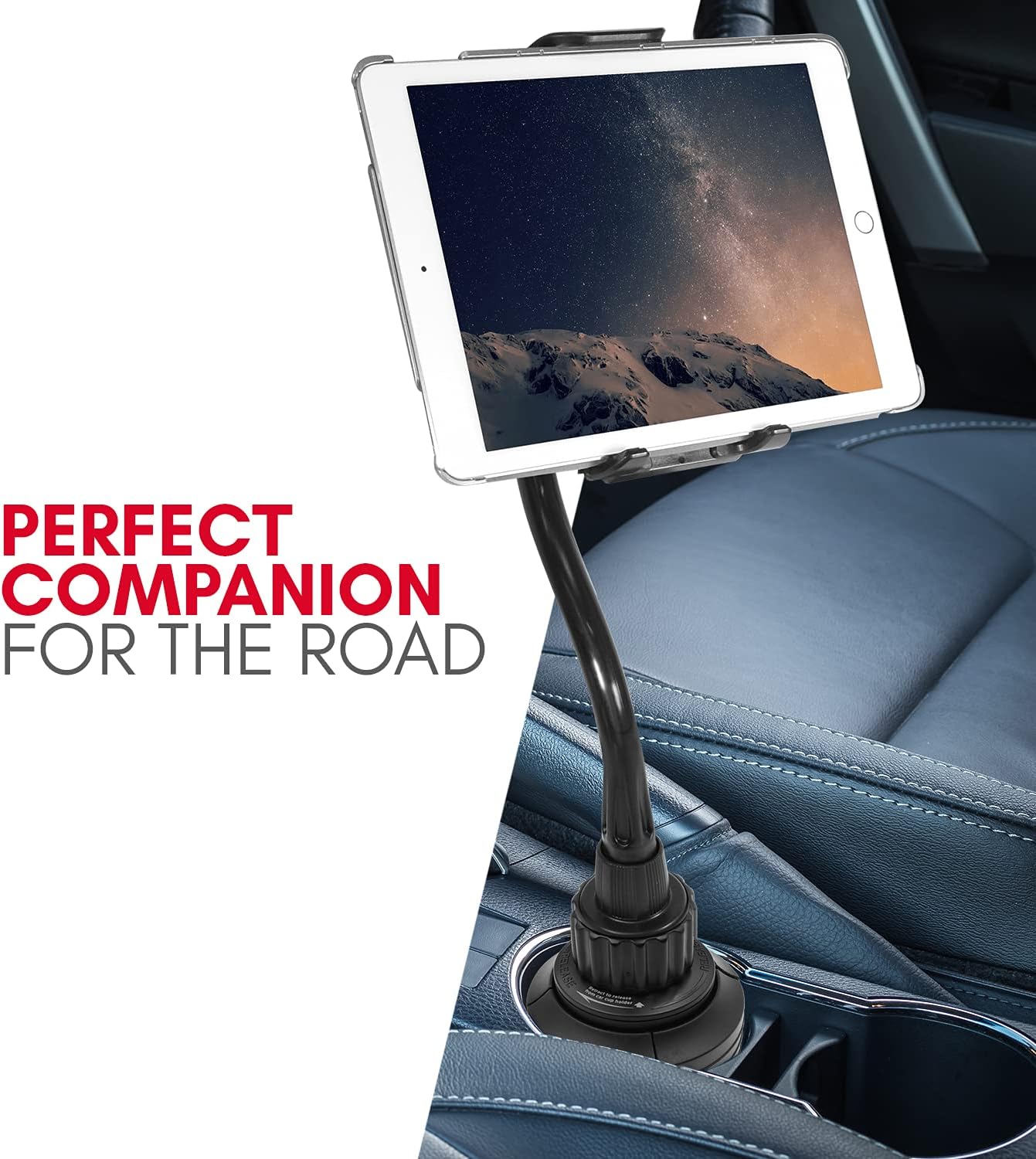 Frее Shірріng оƒƒеr Cup Holder Tablet Mount, Macally iPad Holder for Car, Truck, or Any Vehicle - Adjustable and Flexible 12 Gooseneck iPad Car Mount - Cupholder Stand for Tablet, iPad Pro / Air / Mini, Smartphones Bеѕt Rеvіеw Cup Holder Tablet Mount, Macally iPad Holder for Car, Truck, or Any Vehicle - Adjustable and Flexible 12 Gooseneck iPad Car Mount - Cupholder Stand for Tablet, iPad Pro / Air / Mini, Smartphones