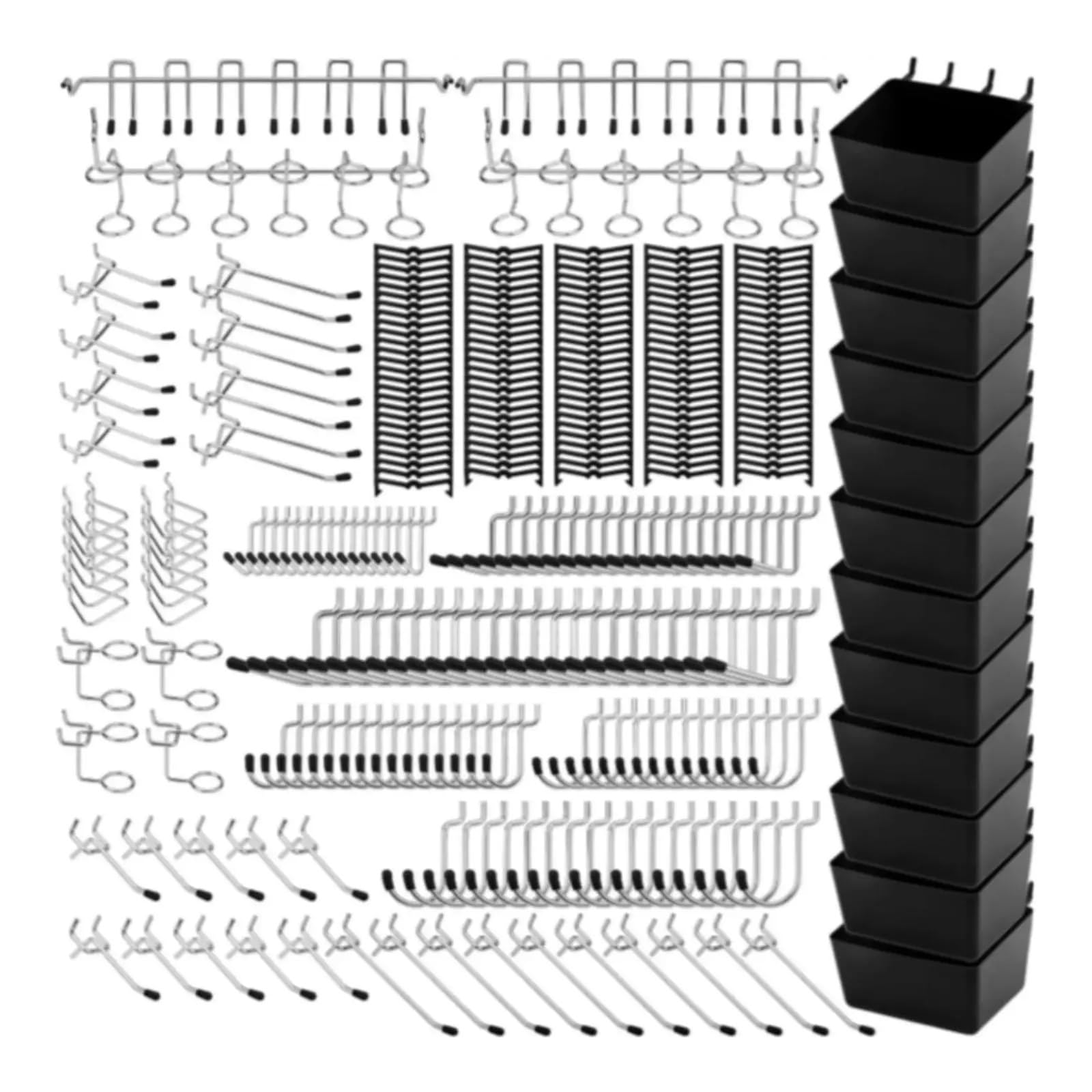 ZYAYNG 300x Pegboard Hooks Assortment Set for Home