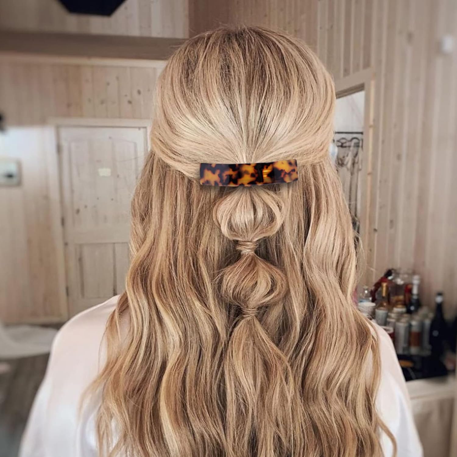 OIIKI 5PCS French Hair Barrettes for Women, Vintage Hair Clips, Durable Cellulose Acetate Barrettes, Elegant Colorful Hair Pins, Hair Accessories for Long Hair for Daily Use or Parties (5 Colors) : Beauty & Personal Care