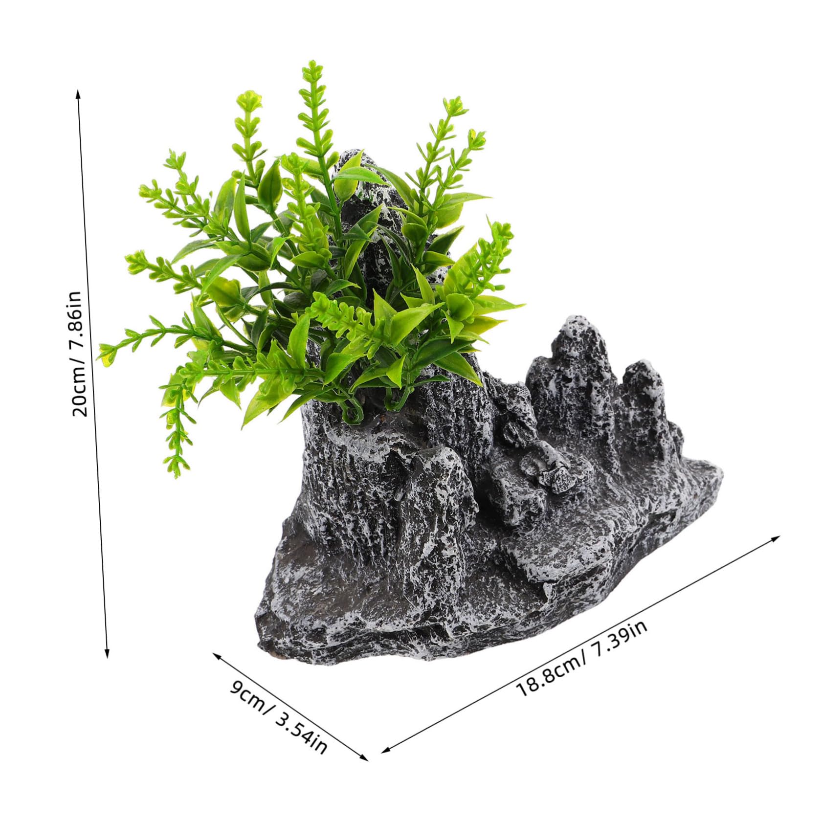 Ciieeo Sztuczna Skała Do Akwarium Mała Dekoracja Górska Odporna Uszkodzenia Do Aranżacji Pejzażu Wodnego i Ozdoby Bonsai Akwariach i Terrariach