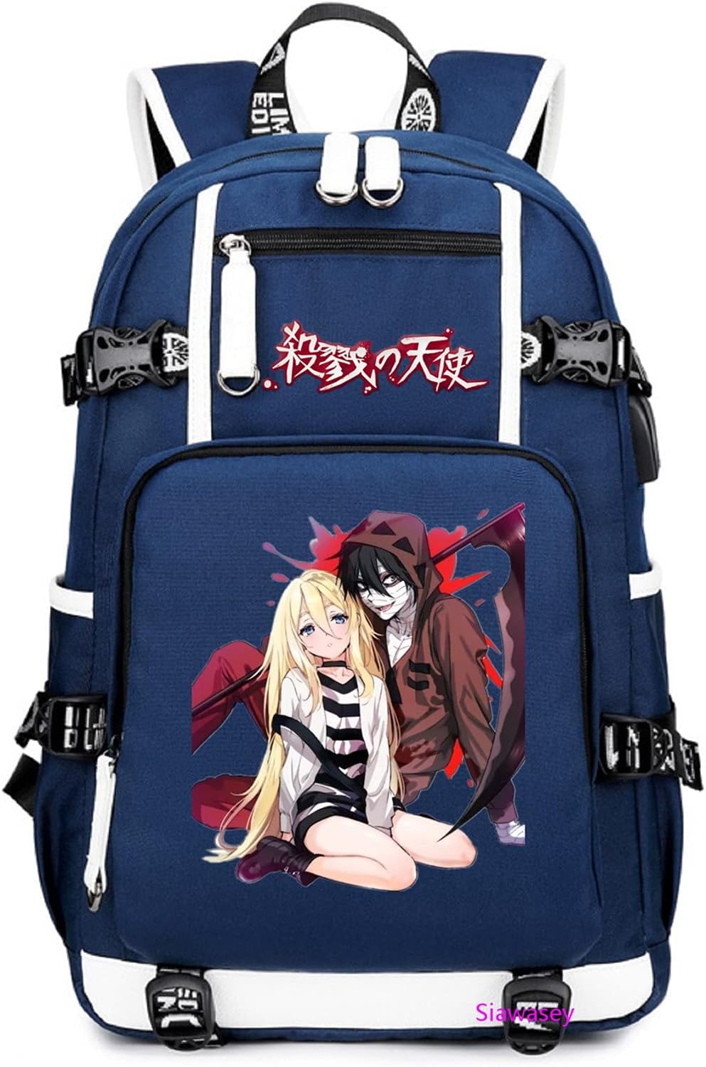 ISaikoy Anime Angels of Death Backpack Satchel Bookbag Daypack School Bag Shoulder Bag Style4