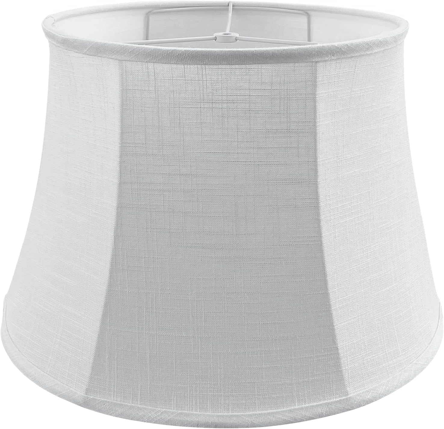 White Linen Large Square Lamp Shade 7" Top x 17" Bottom x 13" Slant x ...