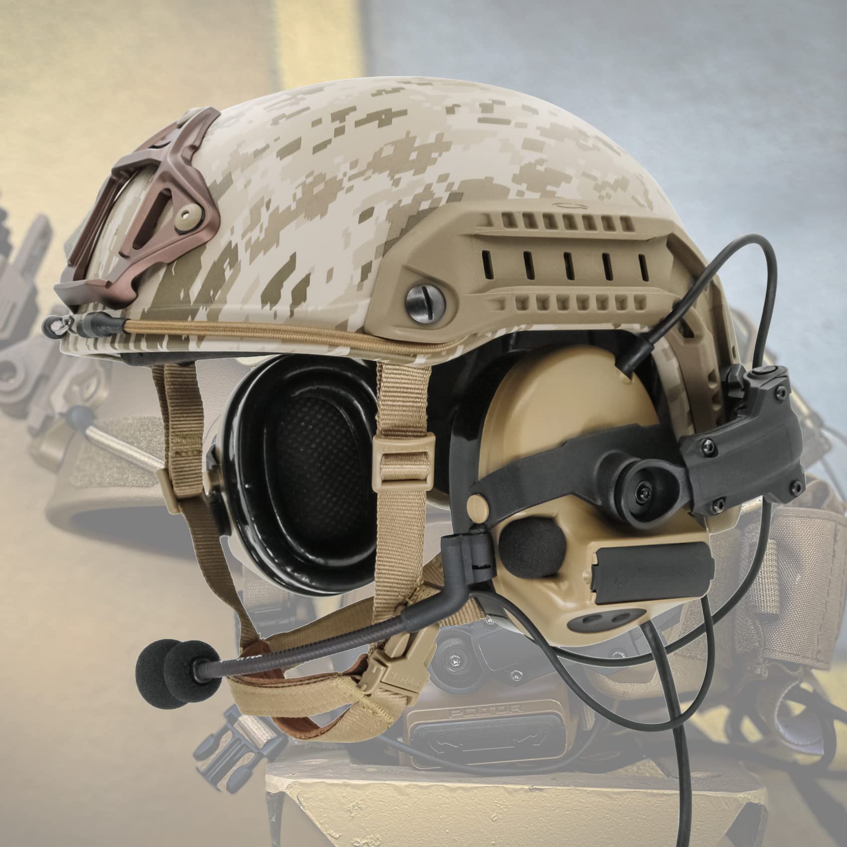 ARC Adattatore per guida Accessori per cuffie tattiche Comta ii Comta iii Tactical Headset (Black)