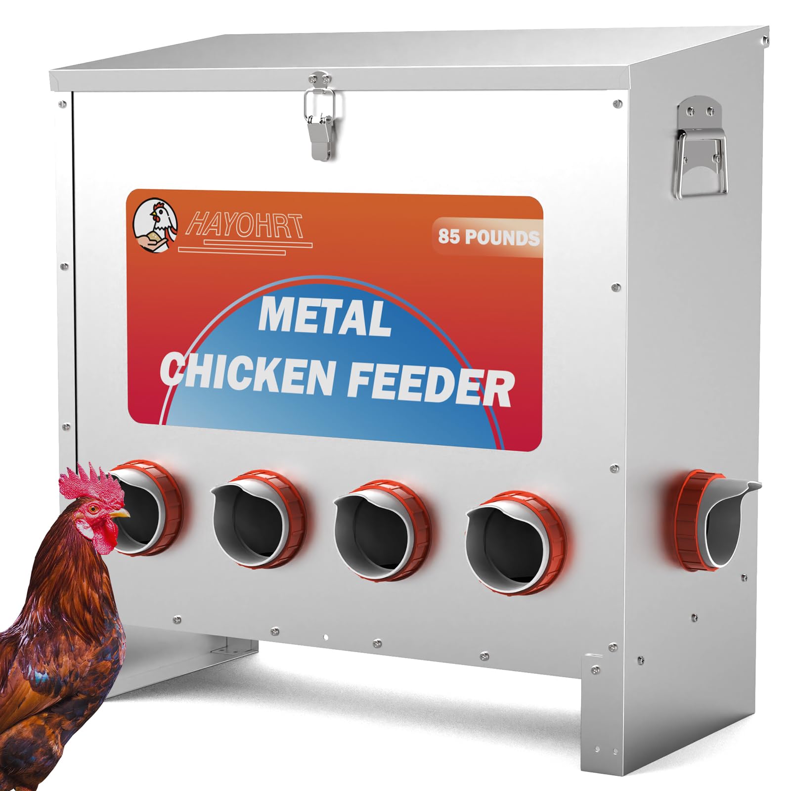 HAYOHRT 85 Pounds Automatic Chicken Feeder
