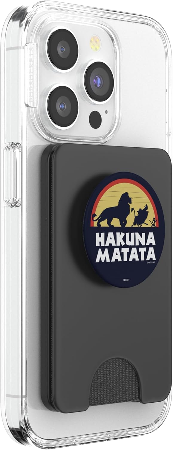 Disney Lion King Simba Timon Pumbaa Hakuna Matata Sunset PopSockets PopWallet for MagSafe