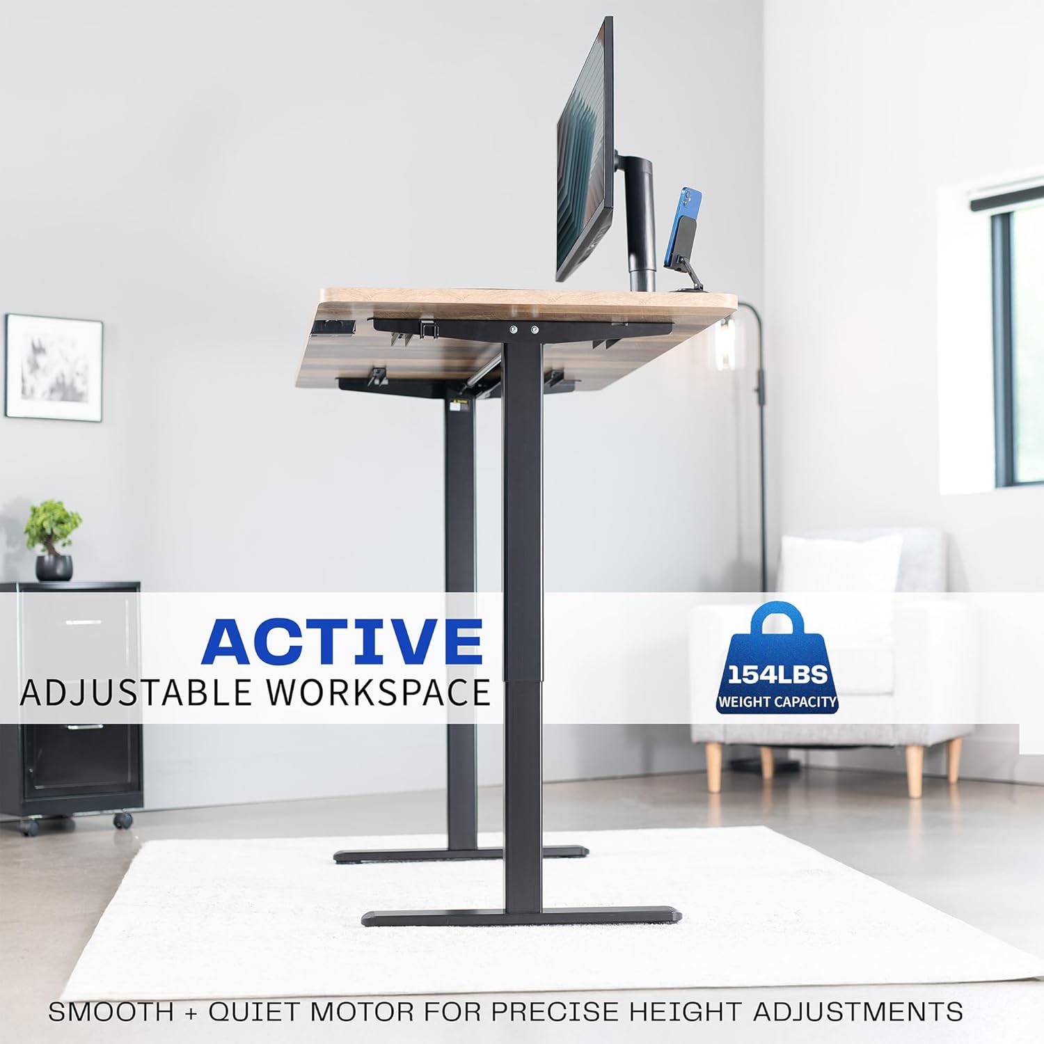 VIVO Electric 71 x 30 inch Stand Up Desk, Height Adjustable, Black Top Black Frame, DESK-KIT-0B7B VIVO Electric 71 x 30 inch Stand Up Desk, Height Adjustable, Black Top Black Frame, DESK-KIT-0B7B