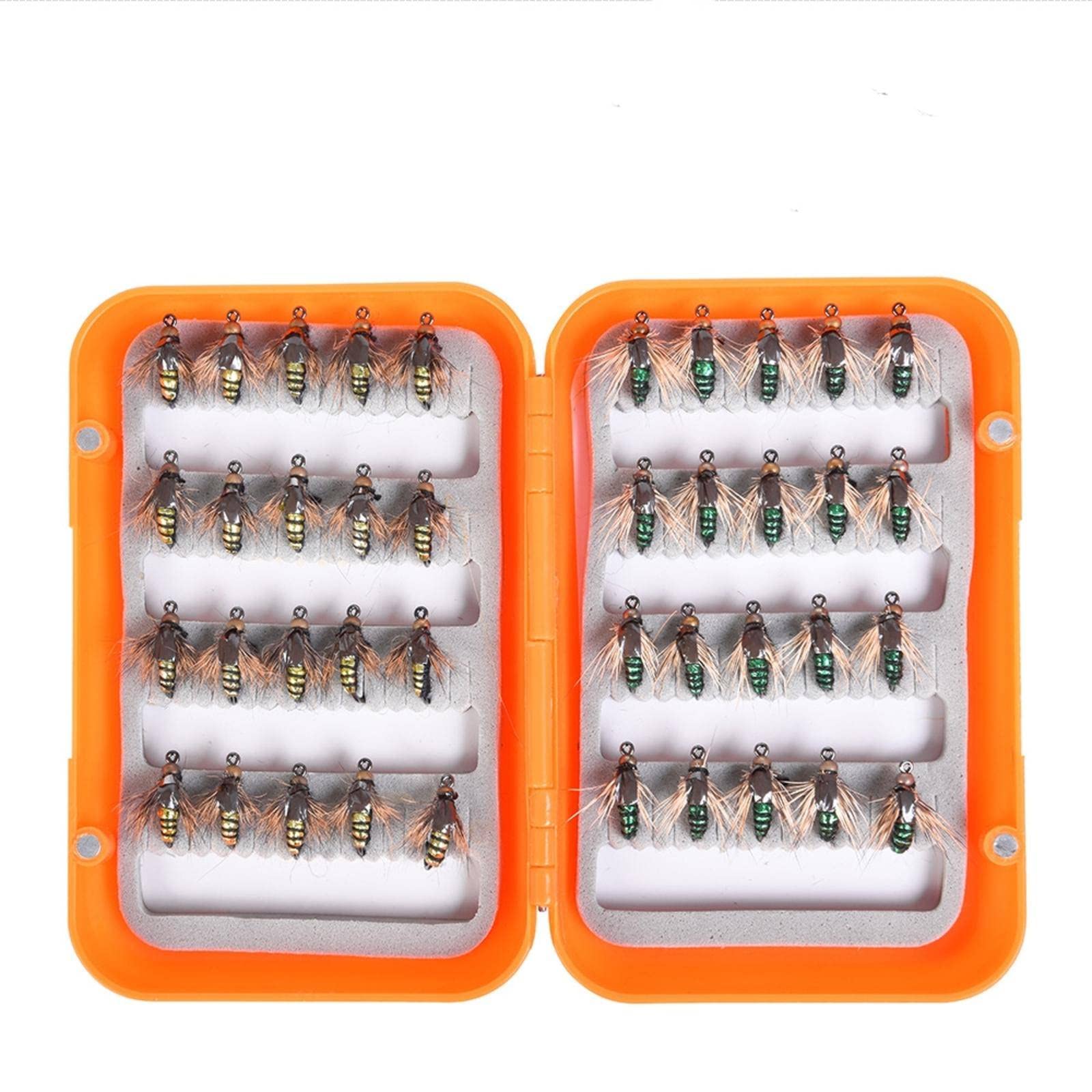 43 Mouches De Pêche Hookjaw - Assortiment Truite Et Perche - Neuves En Boîte