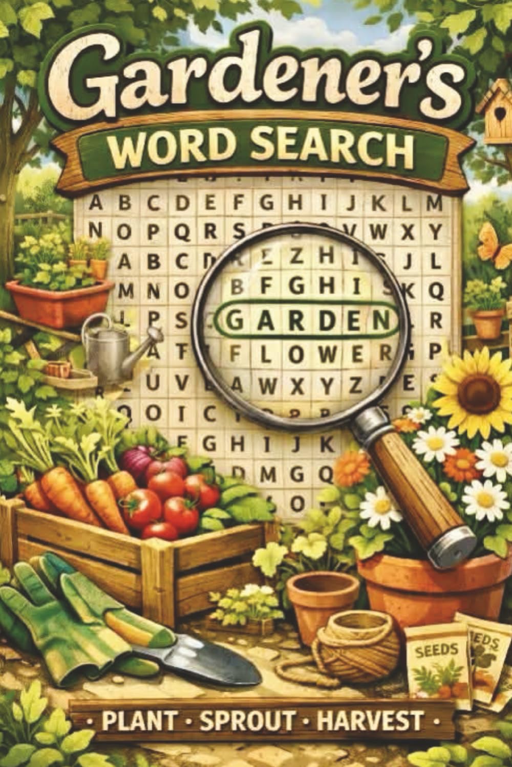 Gardener´s Word Search Puzzle Book: Word Searches with Easy to Read Print about Gardening, Plants, Flowers, Vegetables, and More | 6x9 inches, 110 ... Gardeners, Nature Lovers, and Leisure Time