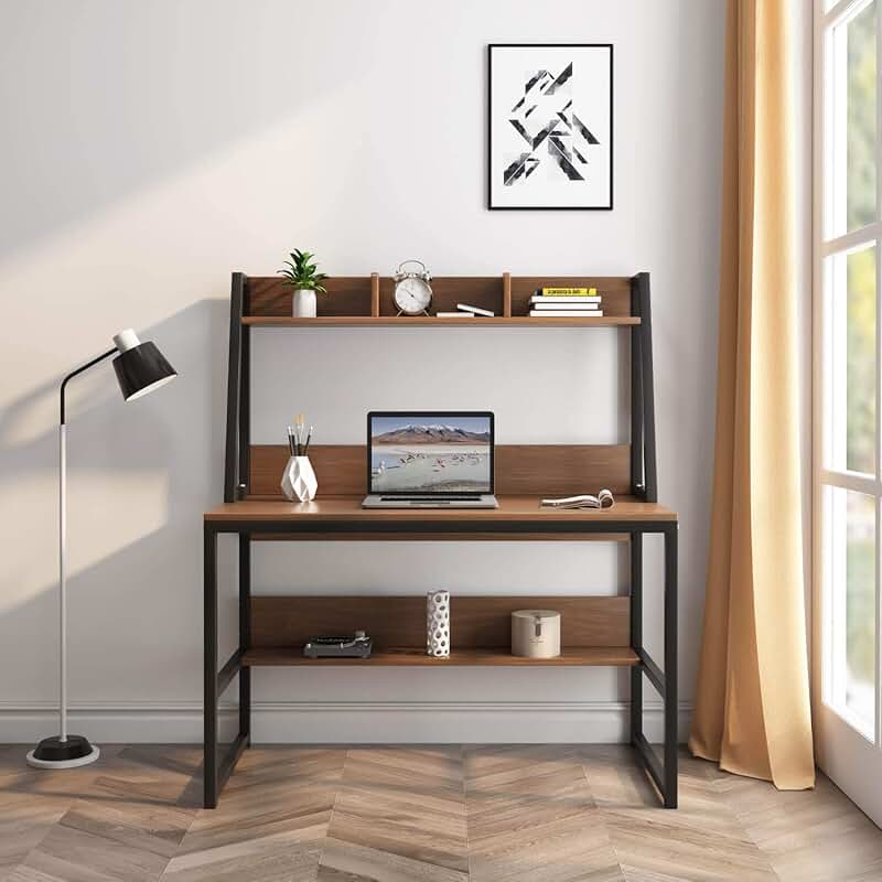 desk with hutch Home Office Desks / Home Office Furniture