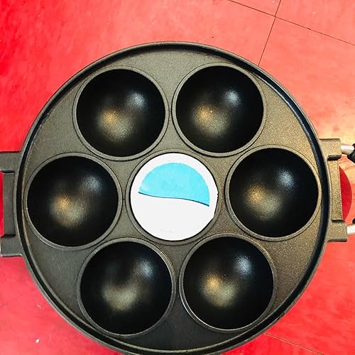 Miniatura 4 de 7 Hole Cooking Cake Pan Cast Iron Omelette Pan Non-Stick Cooking Pot Breakfast Egg Cooker Cake Mold Kitchen Cookware