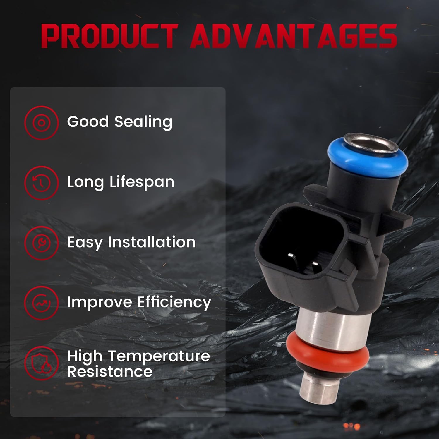 Fuel Injectors Fits for/Jeep Grand Cherokee Wrangler JK,For/Chrysler 300,For/Dodge Challenger Avenger Journey,For/Ram 2011-2019, 0280158233,FJ1147,800-2183N