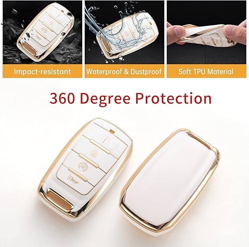 Miniatura 4 de Gematay Funda protectora para llavero Dodge RAM con cordón para llavero, carcasa protectora de TPU suave compatible con Dodge RAM 1500 2500 3500