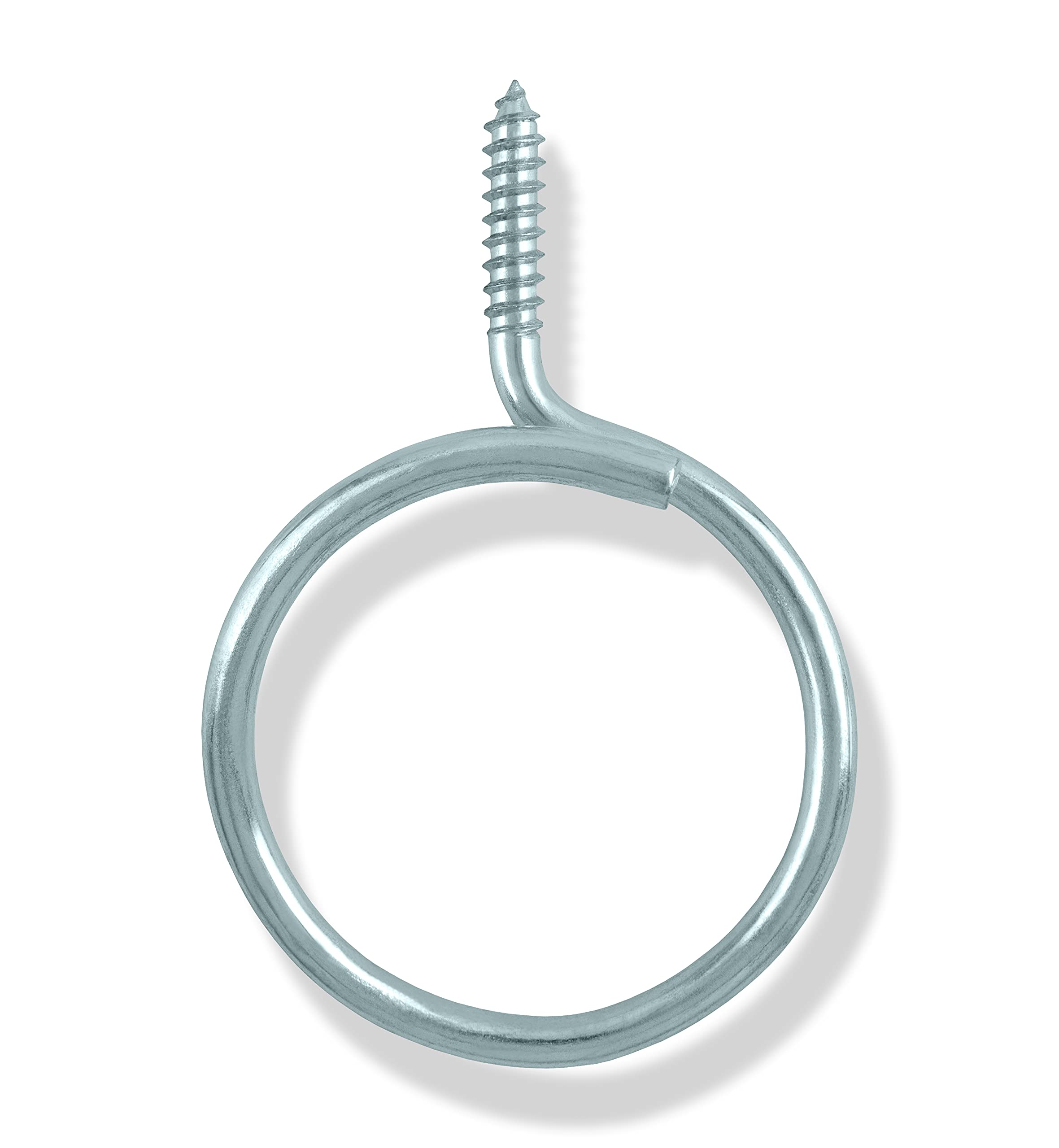 Prime Cable Management Cable & Wire Support Heavy Duty 2 Inch Threaded Bridle Rings Wood Screw, Cable Ring Hangers for Low Voltage Cable Management