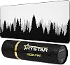 Hystar Extended Gaming Mouse Pad | XXL 36 x 16 | 5mm Thick, Waterproof Surface, Smooth Polyester Fabric, and Natural Rubber Base | Arctic
