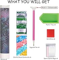 Vista 5 de Diamond Art Kits for Adults Diamond Painting Kits Men Multipack Landscape Moon Modern Diamond Art 6-Pack for Teens Girls Beginners Fun Dotted