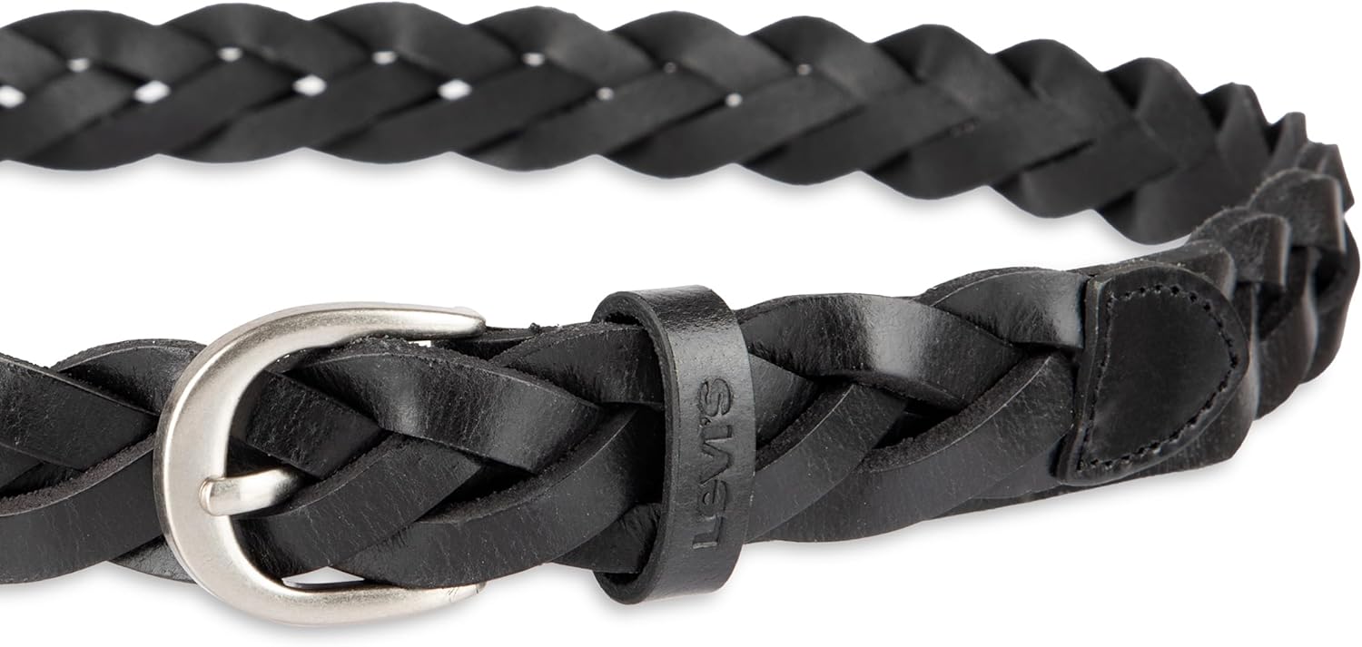 Levi's womens Fully Adjustable Casual Leather Braided Belt for Jeans and Dresses - Image 3