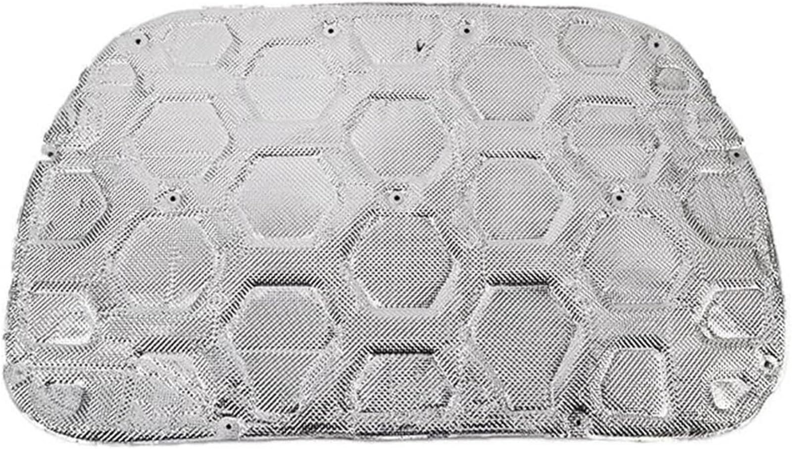Zynther Silver Engine Heat Sound Insulation Cotton Car For Engine Hood Heat Sound Deadener Pad Soundproof Cotton For Ford For Bronco(Silver)
